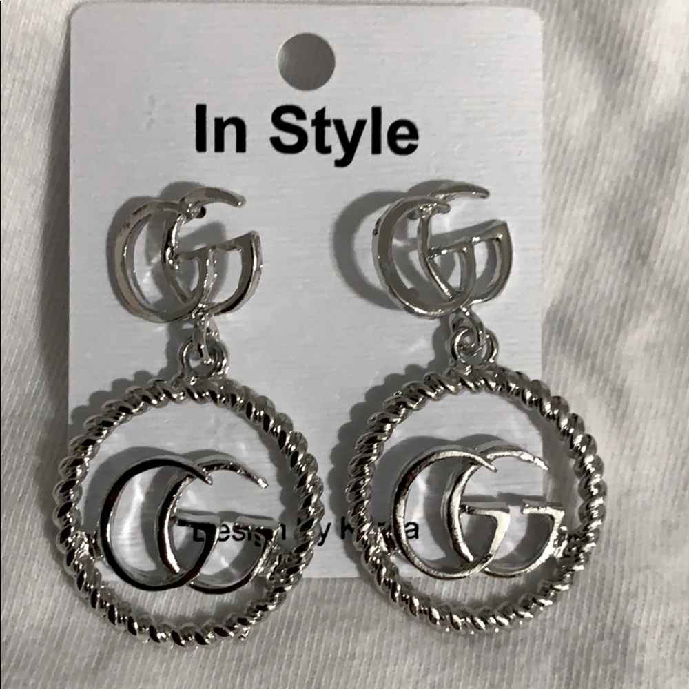 Silver earrings